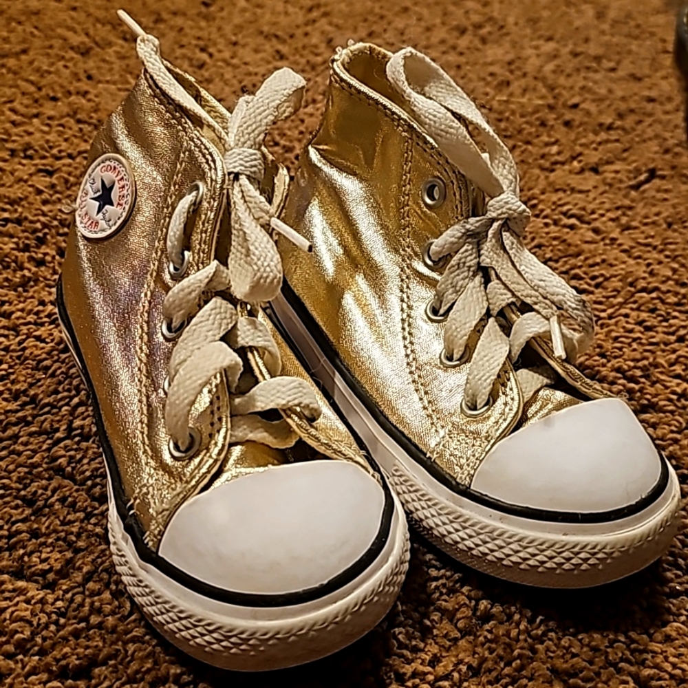 Converse Gold high tops kids